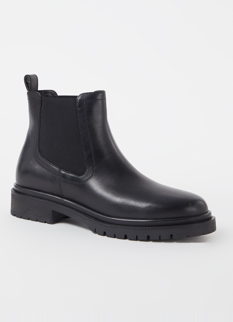 Dune London Perceive chelsea boot van leer