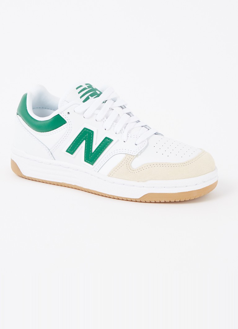 New Balance 480 sneaker van leer met suède details