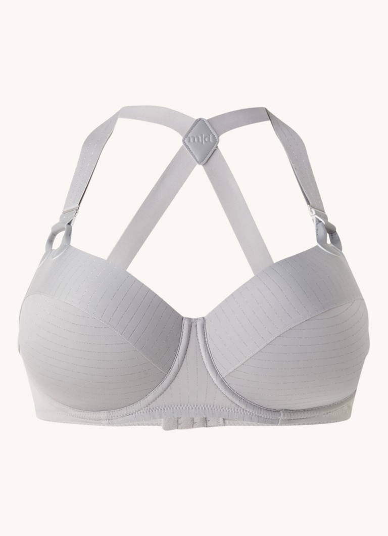 Marlies Dekkers Gloria Plunge Balconette Bh | Wired Padded Grey And Silver 75e online kopen