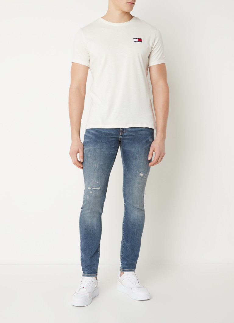 Tommy Hilfiger Layton slim fit jeans met stretch en ripped details