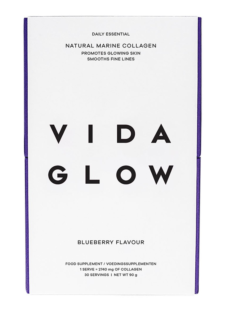 Vida Glow Natural Marine Collagen Sachets Blueberry
