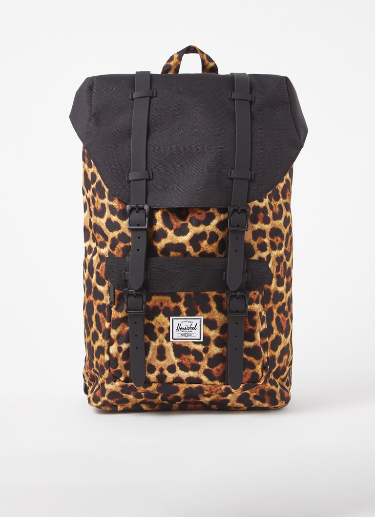 Herschel Supply Little America Mid rugzak met panterprint