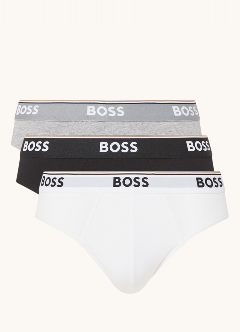 HUGO BOSS Slip met logoband in 3-pack