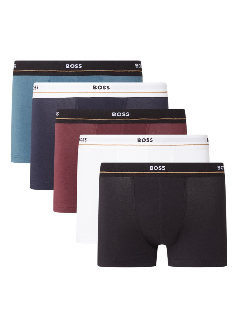 HUGO BOSS Boxershorts met logoband in 5-pack