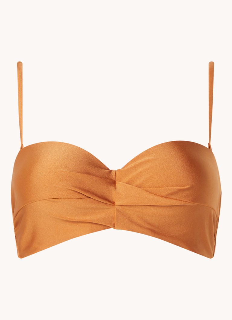 Barts Isla bandeau bikinitop met glanzende finish online kopen