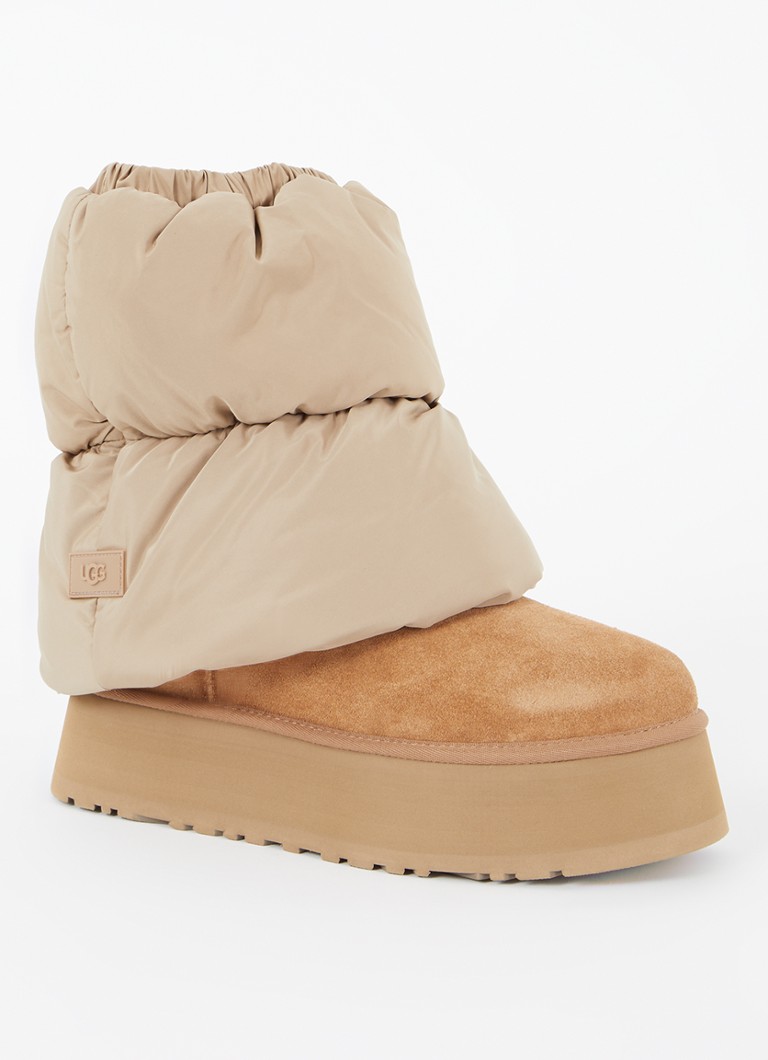 Ugg Classic Mini Dipper enkellaarsje van suède met afneembare beenwarmer