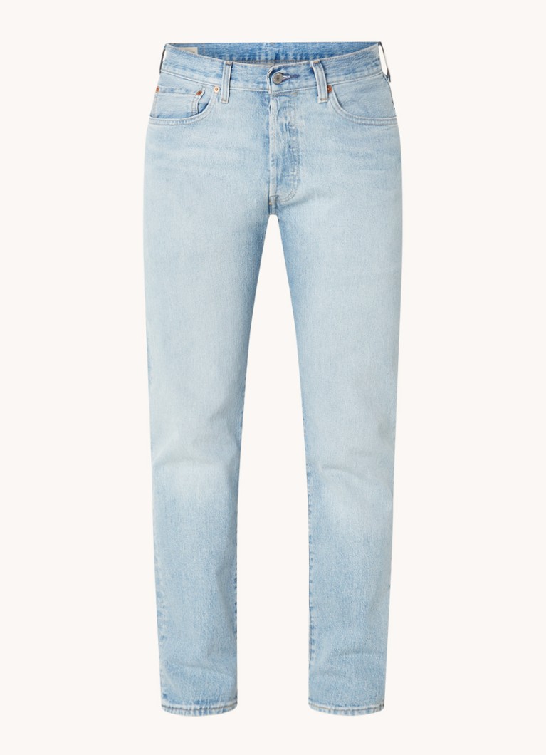Levi's 501 slim fit jeans met lichte wassing en stretch