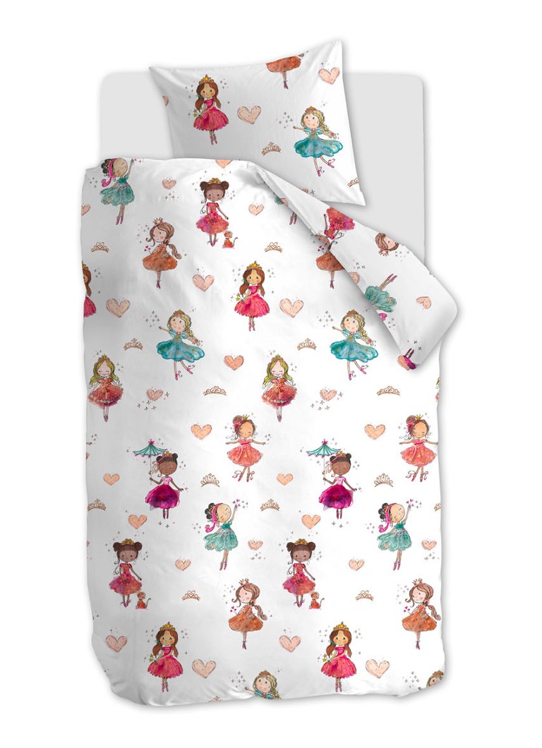 Beddinghouse Princess kinderdekbedovertrekset van katoen 144TC inclusief kussenslopen online kopen