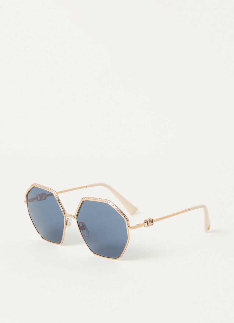 Valentino sunglasses Va2044 300480 , Blauw, Dames online kopen