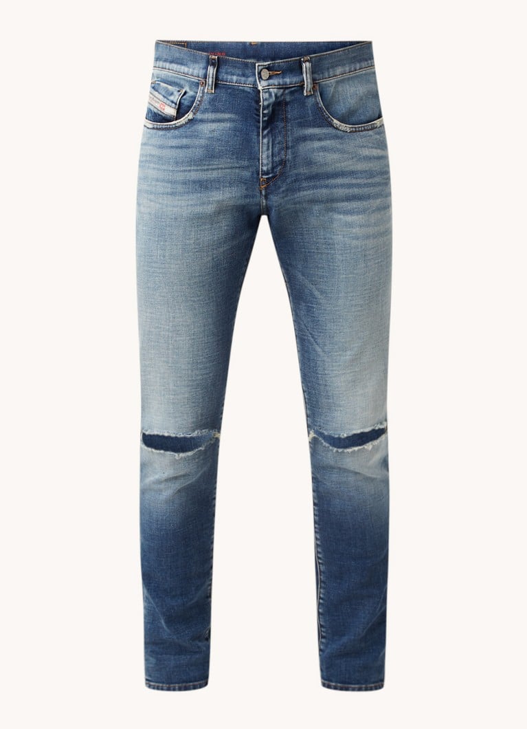 Diesel D-Strukt slim fit jeans met ripped details