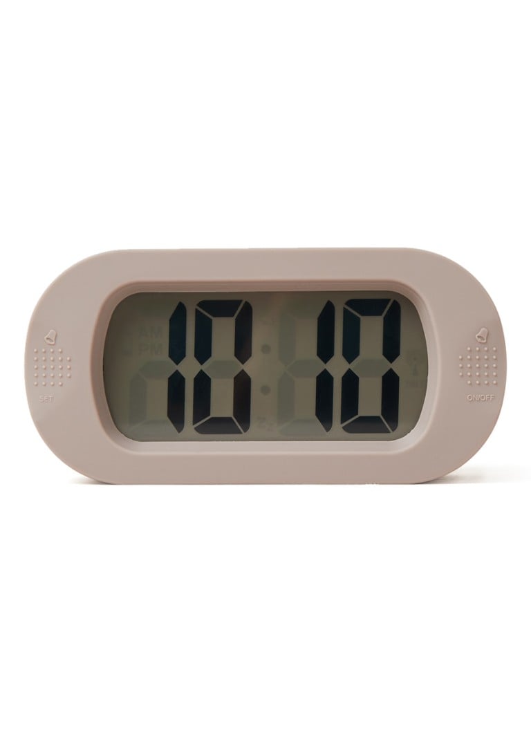 Karlsson Wekkers Alarm clock Gummy rubberized Grijs online kopen