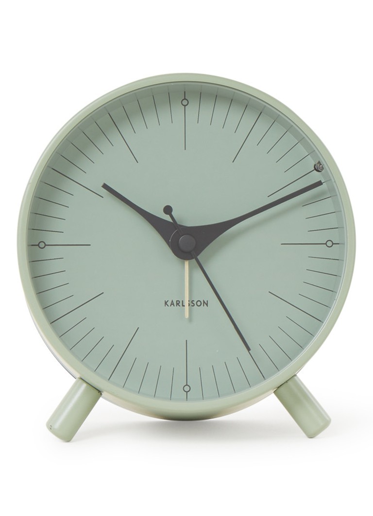 Karlsson Tafelklokken Alarm clock Index metal Grijs online kopen