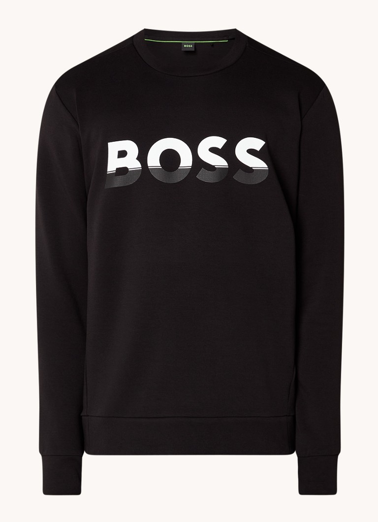 HUGO BOSS Salbo sweater met logoprint