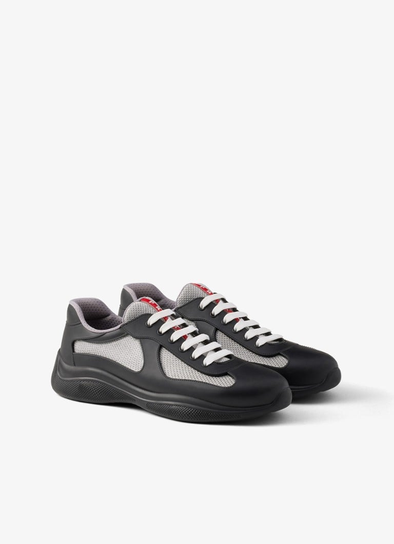 Prada America's Cup sneaker met mesh details