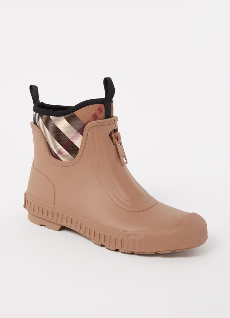 Burberry Checked rain boots , Bruin, Dames online kopen