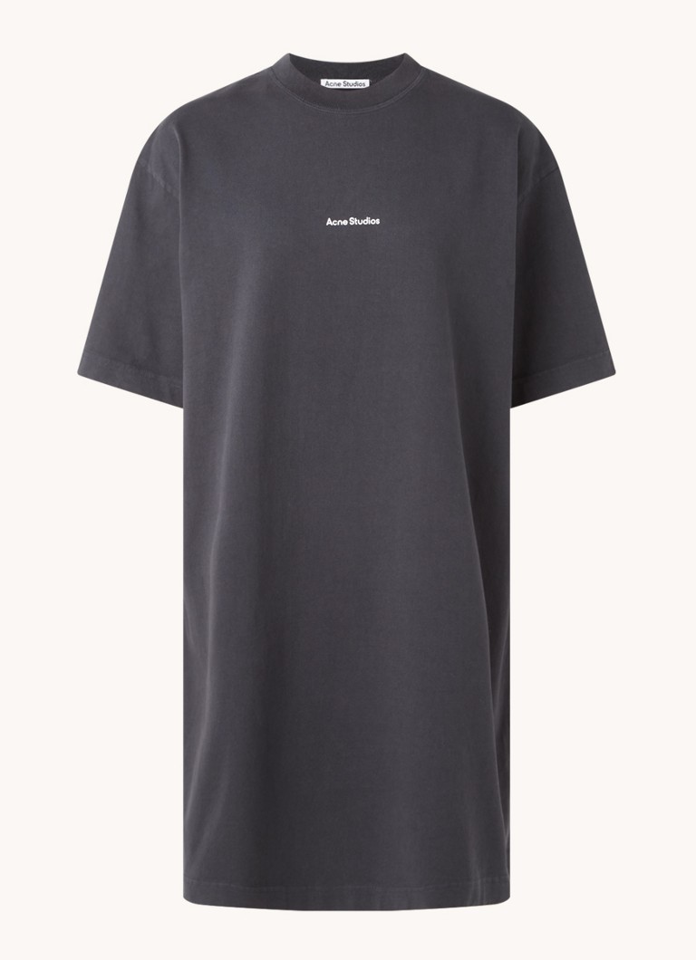 Acne Studios T-Shirt-Kleid mit Logoaufdruck