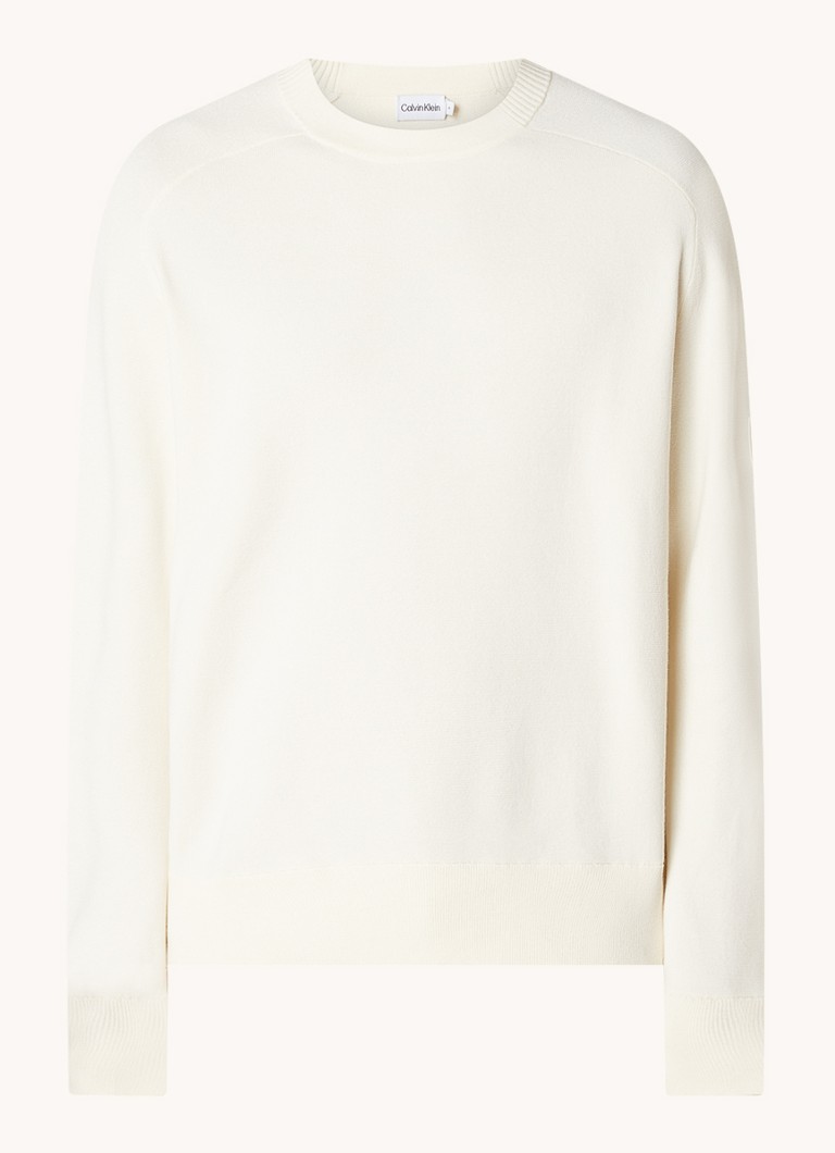 Calvin Klein Sweater met ronde hals en logo