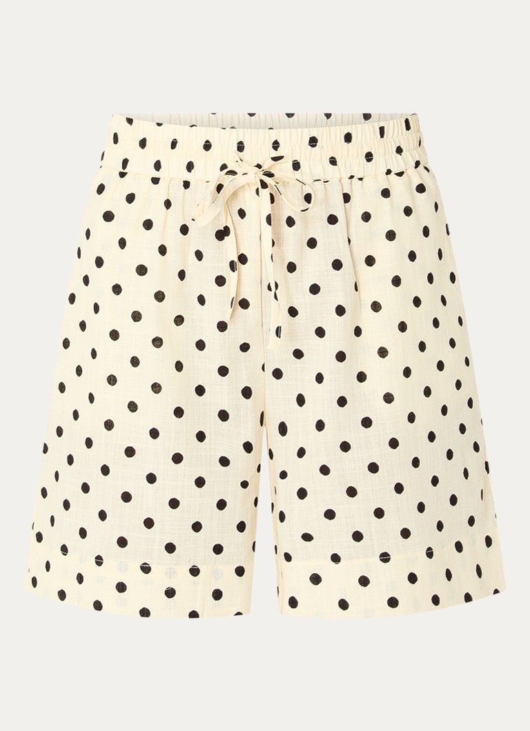 My Essential Wardrobe Dames Nada high waist wide fit in de kleur Gebroken wit, maat: 34
