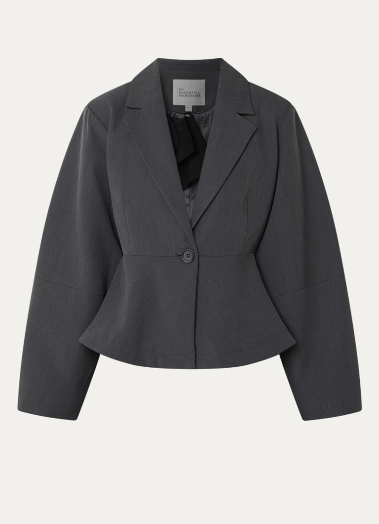 My Essential Wardrobe Dames Evie blazer in de kleur Donkergrijs, maat: 36