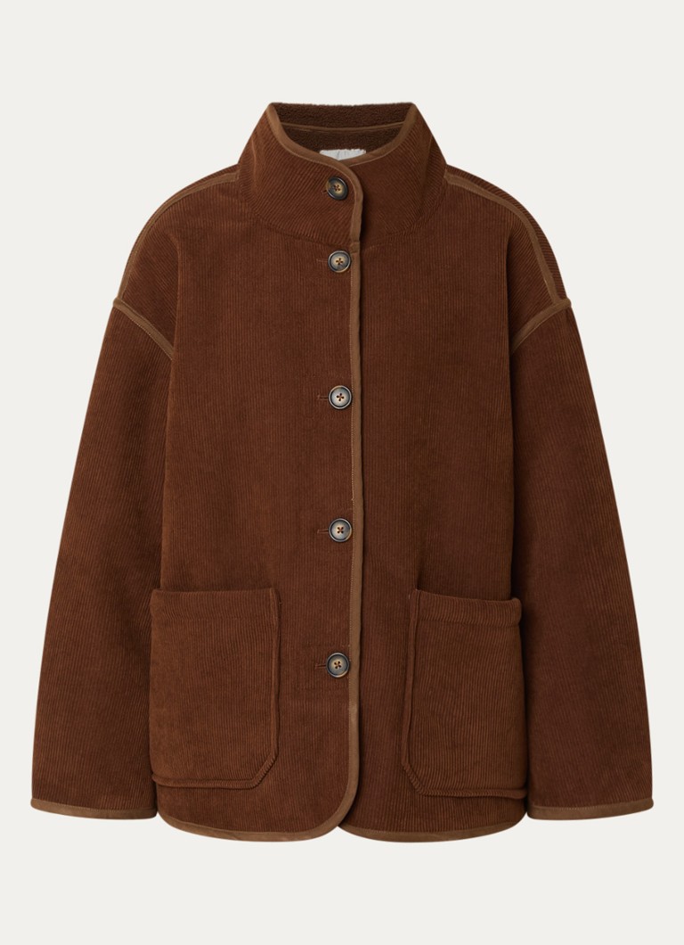 My Essential Wardrobe Dames Funa jack van corduroy in de kleur Bruin, maat: 42
