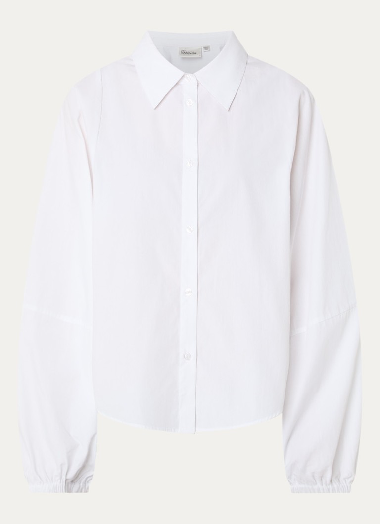 My Essential Wardrobe Dames Sunna blouse met ballonmouw in de kleur Wit, maat: 42