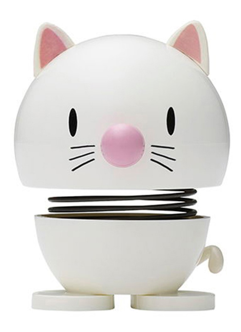 Hoptimist Cat ornament 7,3 cm Wit - Deal