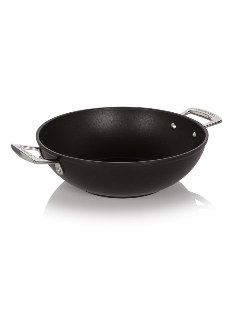Le Creuset Les Forgées wokpan Ø28 cm Zwart - Deal