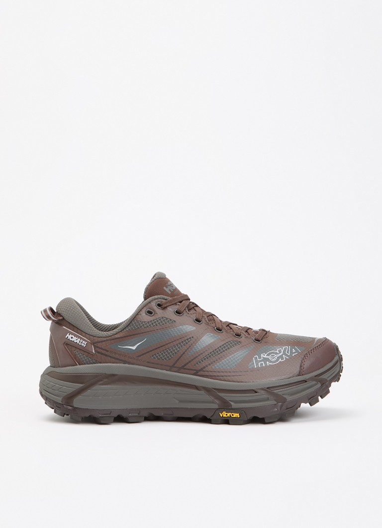 HOKA Heren Mafate Speed 2 sneaker met mesh details in de kleur Donkergrijs, maat: 42