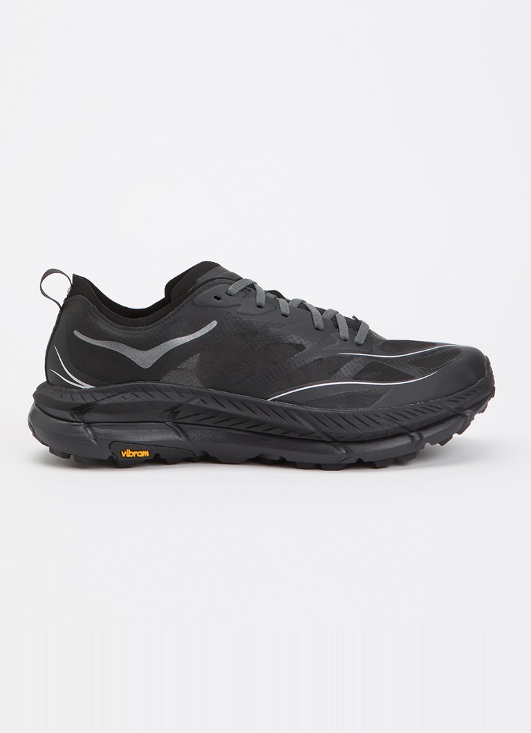 HOKA Heren Mafate Speed 4 Lite sneaker met mesh details in de kleur Zwart, maat: 45 1/3