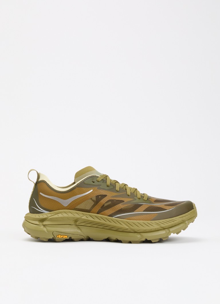 HOKA Heren Mafate Speed 4 Lite sneaker met details van mesh in de kleur Mosgroen, maat: 42