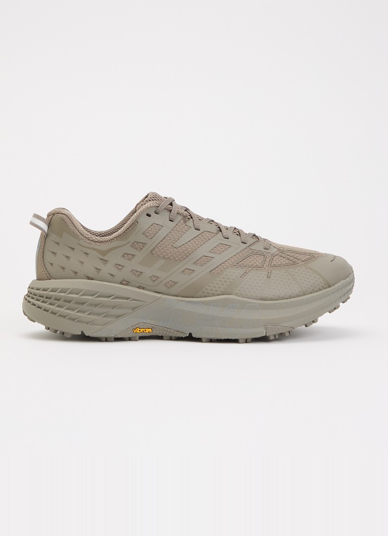 HOKA Heren Speedgoat 2 sneaker van mesh met logo in de kleur Mosgroen, maat: 45 1/3