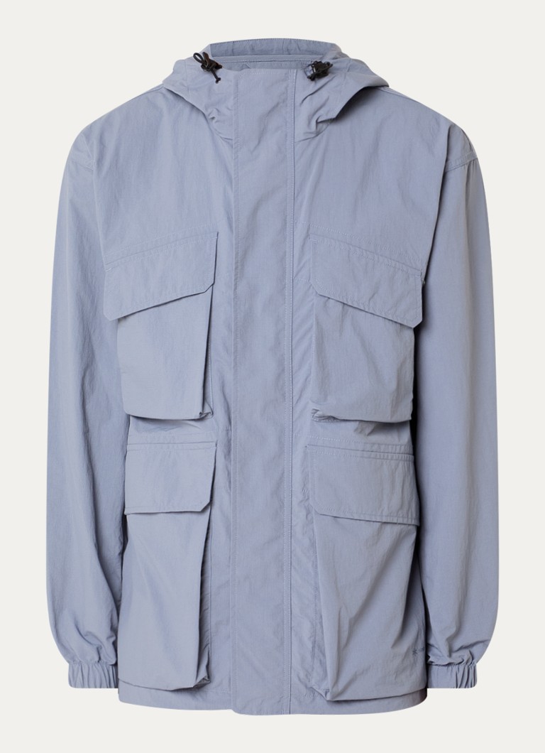 Snow Peak Heren Windjack met steekzakken in de kleur Lavendel, maat: M