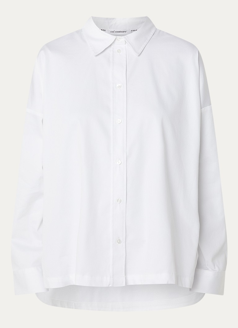 Co'Couture Dames Dalia blouse met stretch in de kleur Wit, maat: L