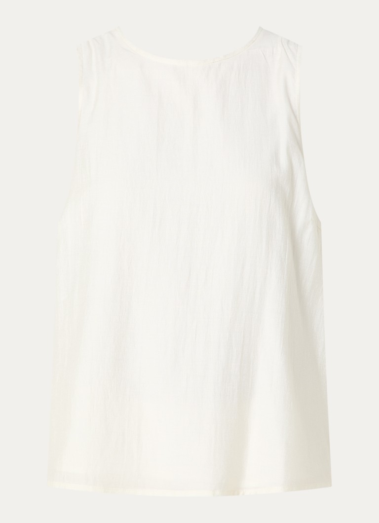 Co'Couture Dames Aura A-lijn top met rugdecolleté in de kleur Gebroken wit, maat: XS