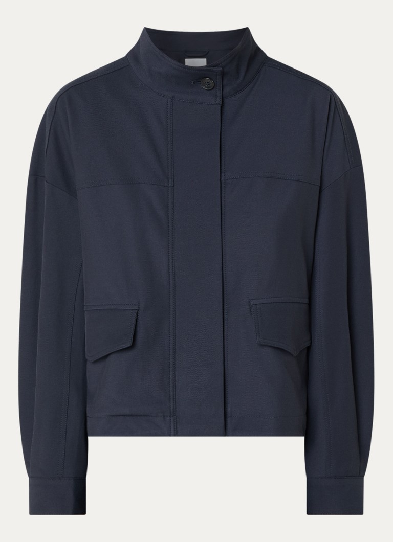Co'Couture Dames Demi jack met klepzakken in de kleur Blauw, maat: XS
