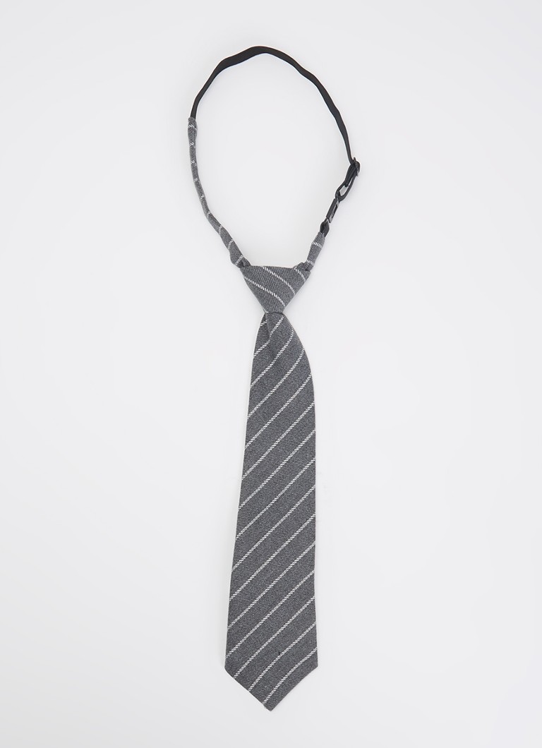 Co'Couture Dames Nilacc stropdas met streepprint in de kleur Middengrijs, maat: ONE SIZE