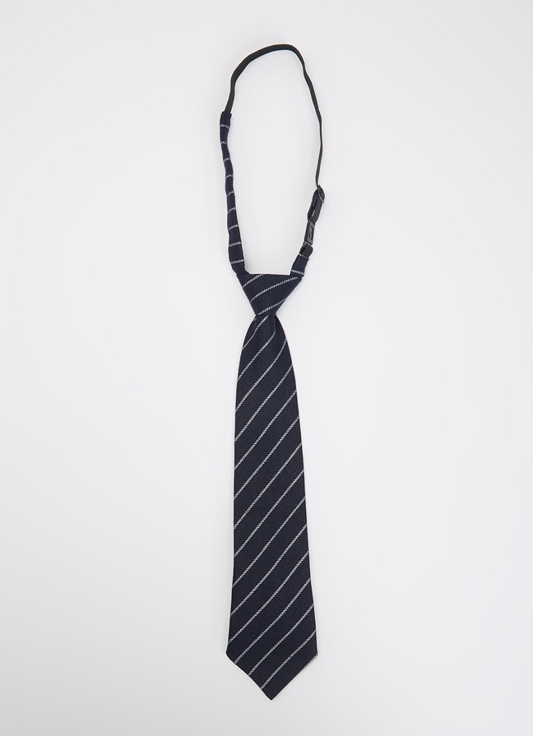 Co'Couture Dames Nilacc stropdas met streepprint in de kleur Donkerblauw, maat: ONE SIZE