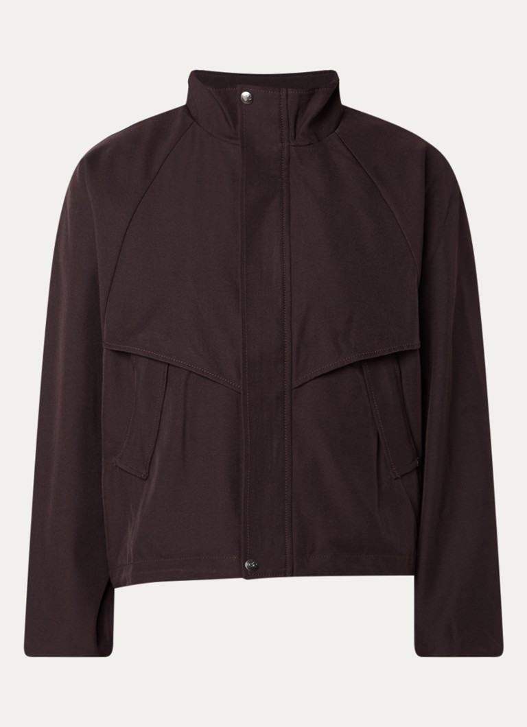 Co'Couture Dames Luna jack met steekzakken in de kleur Donkerbruin, maat: XL