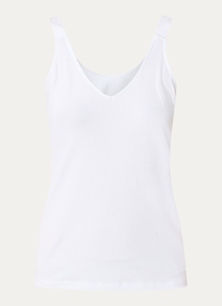 Summum Dames Tanktop met stretch in de kleur Wit, maat: XL