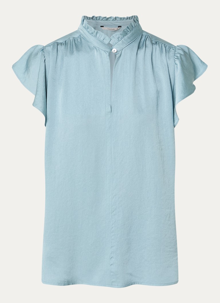 Summum Dames Tuniek met ruches in de kleur Blauw, maat: 44