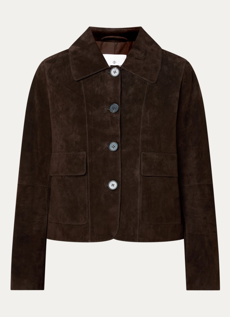 Summum Dames Jack van suède in de kleur Bruin, maat: XL