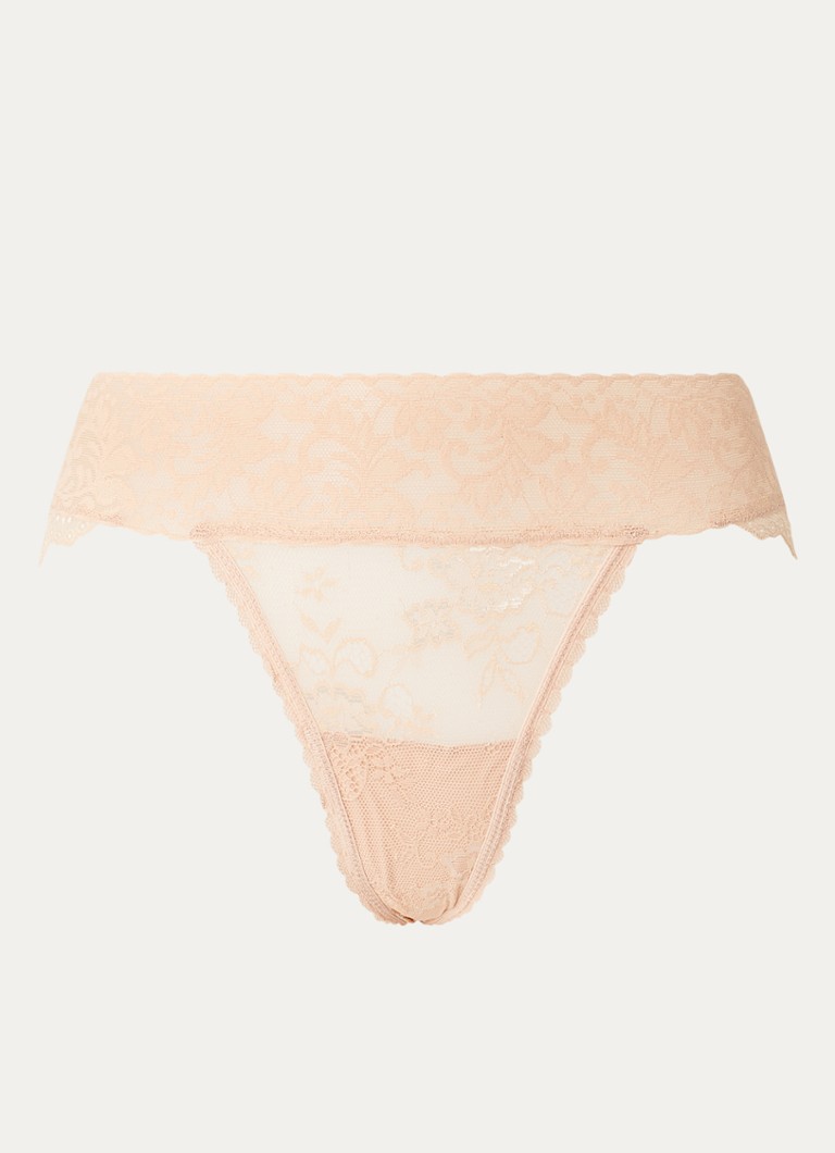 Sam Friday Dames Pam slip van kant in de kleur Zand, maat: S
