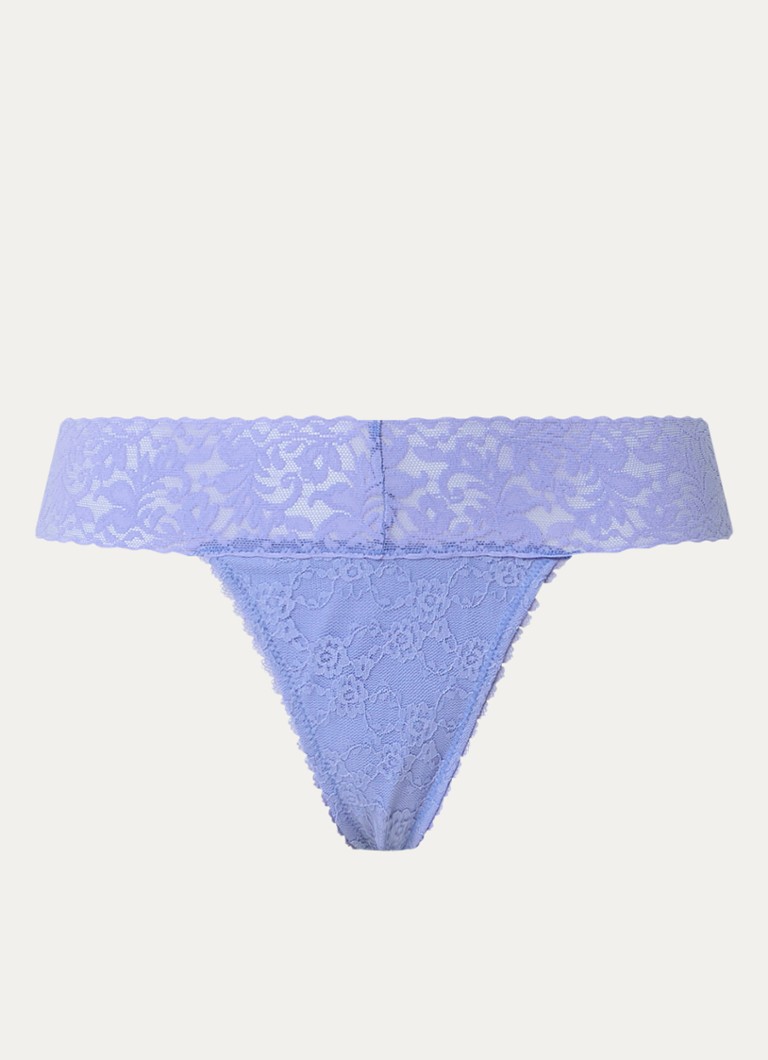 Sam Friday Dames Pam string van kant in de kleur Lavendel, maat: L