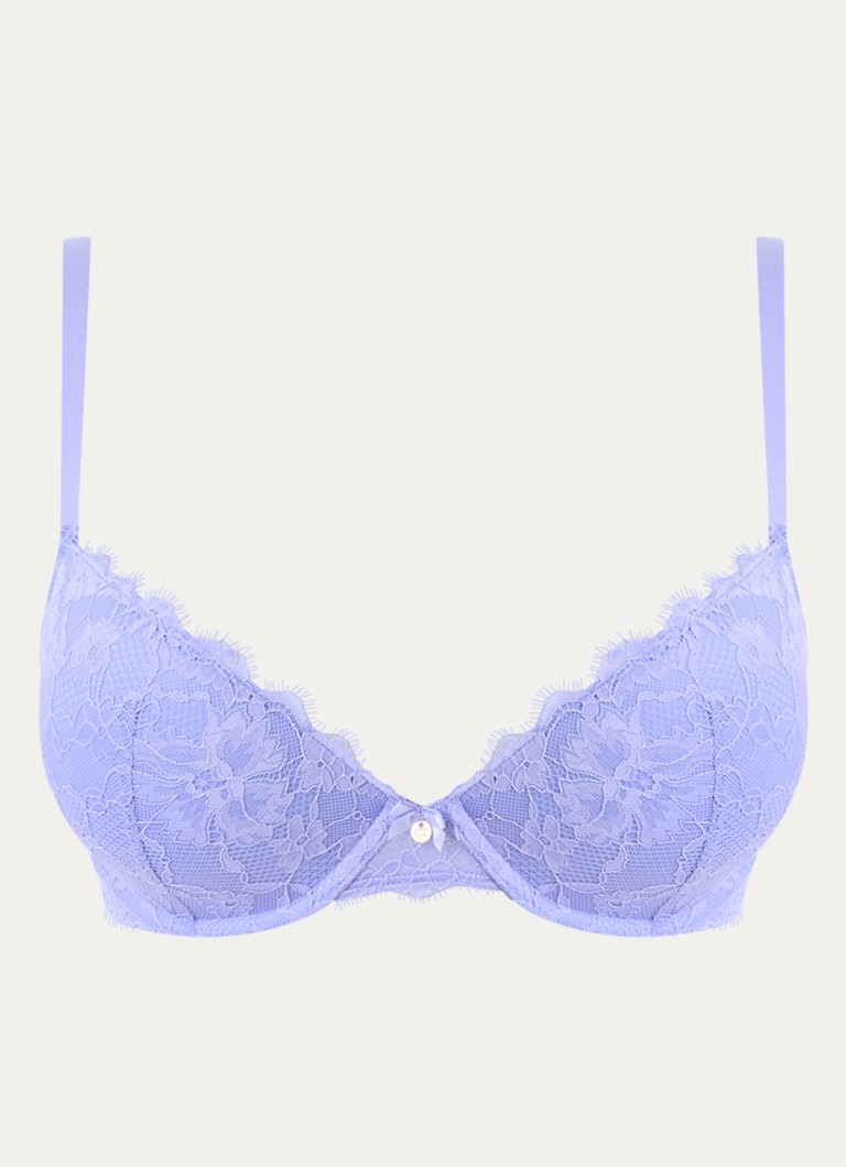Sam Friday Dames Polly voorgevormde beugel bh met overlay van kant in de kleur Lila, maat: C70