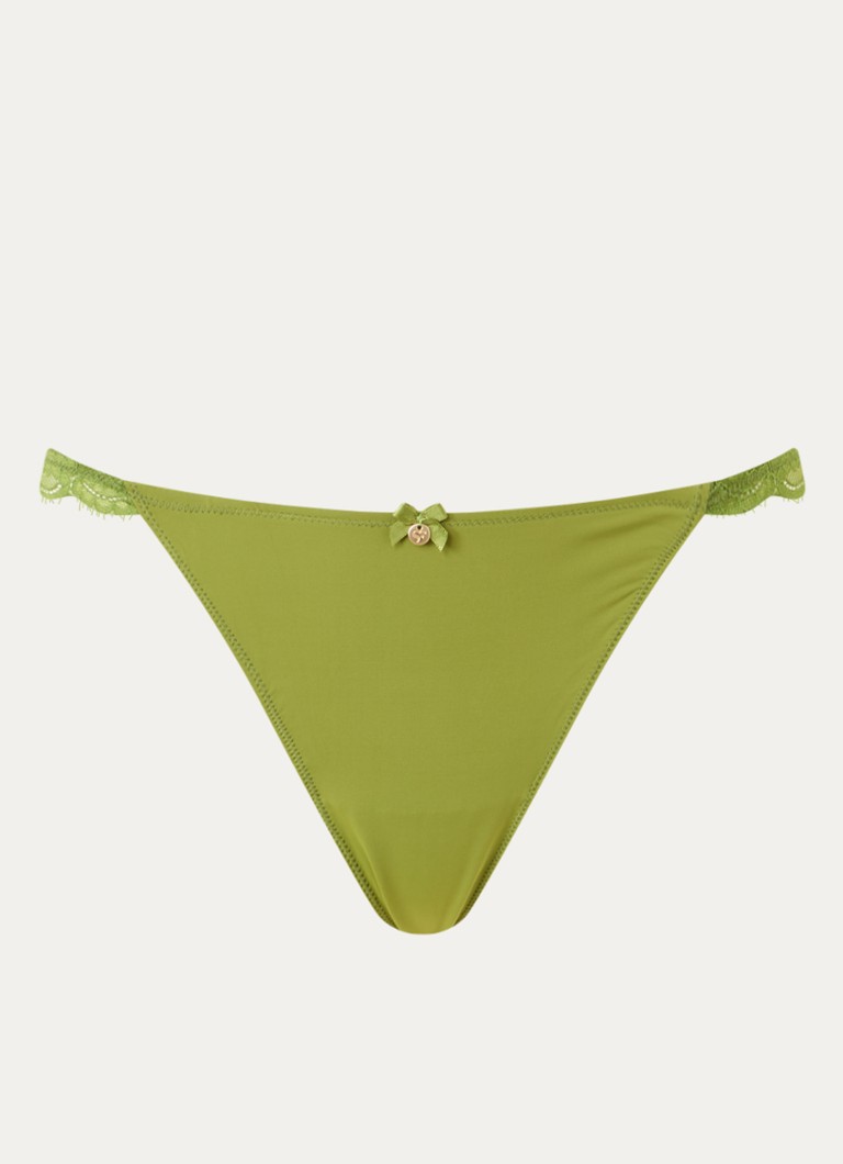 Sam Friday Dames Tia string van kant in de kleur Groen, maat: S