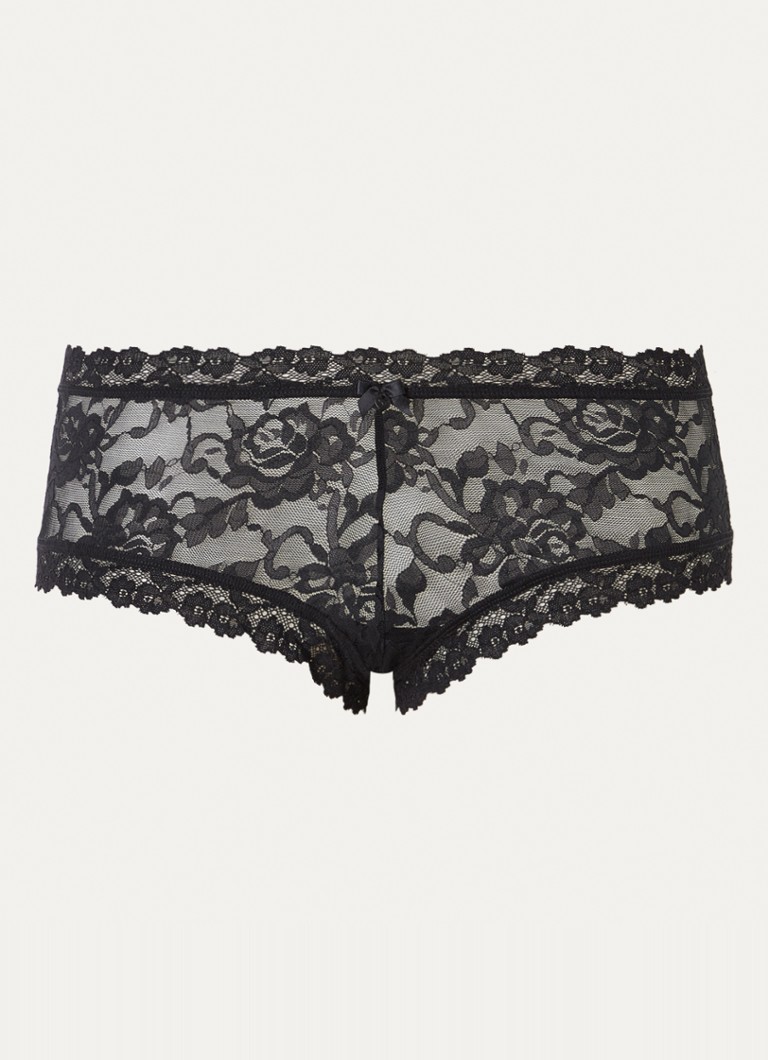 Sam Friday Dames Lacey shorty van kant in de kleur Zwart, maat: S