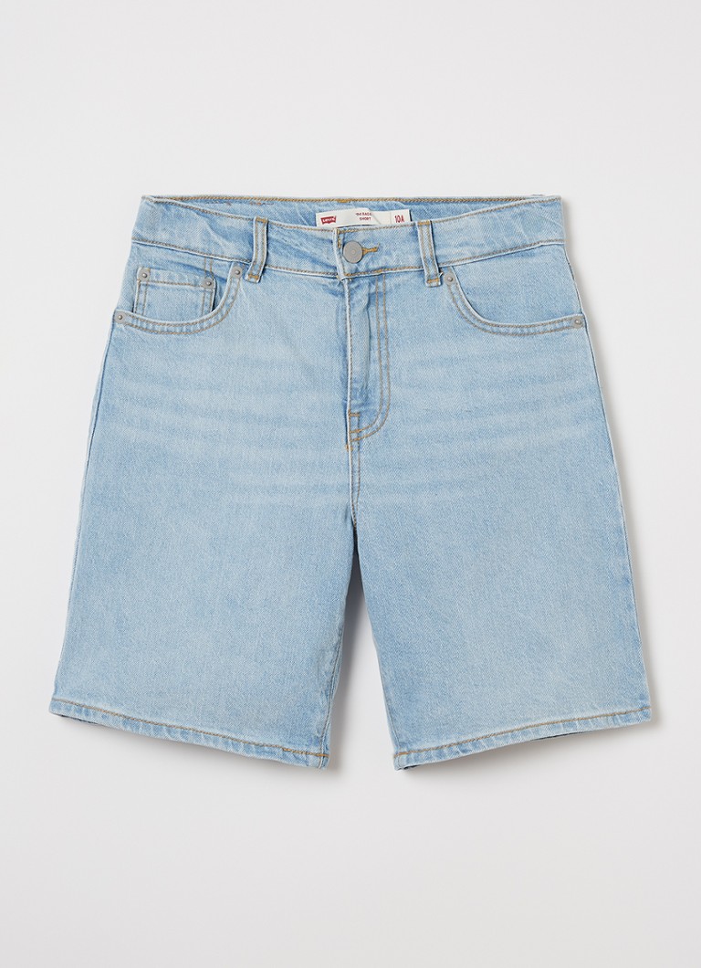 Levi's Meisjes Wide leg korte broek van denim in de kleur Indigo, maat: 12A=152