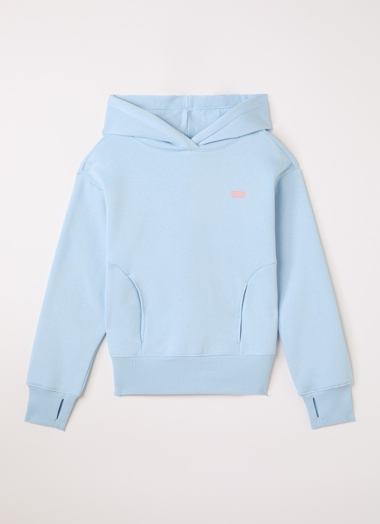 Levi's Meisjes Hoodie met logo in de kleur Lichtblauw, maat: 10A=140