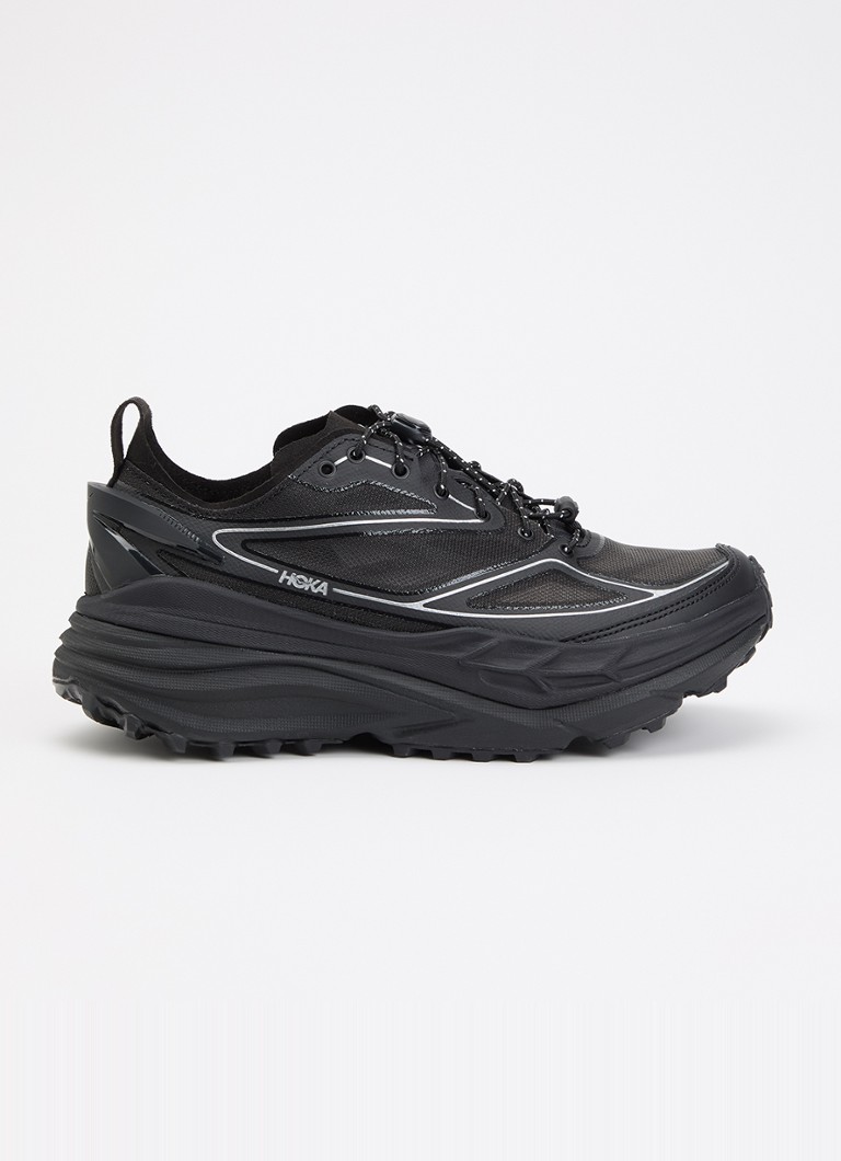 HOKA Dames Stinson One7 sneaker van mesh in de kleur Zwart, maat: 42 2/3