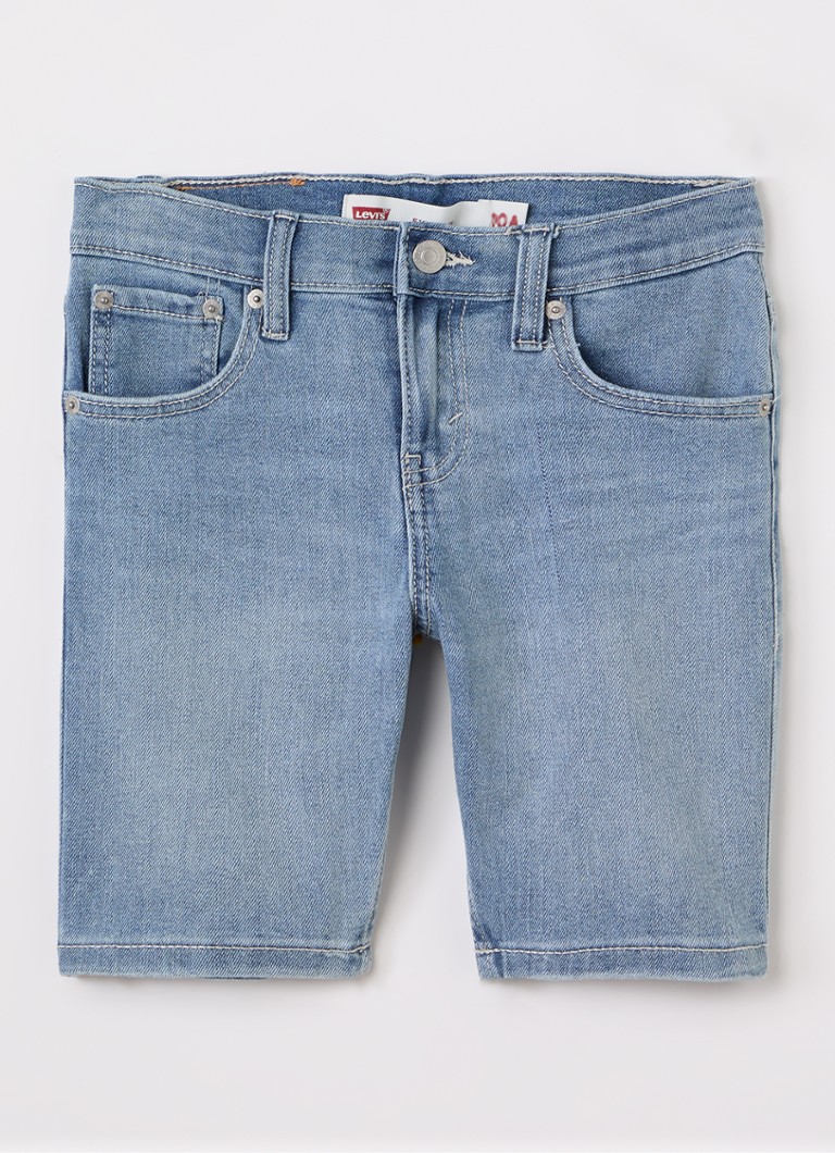 Levi's Jongens 511 slim fit korte broek van denim in de kleur Indigo, maat: 6A=116
